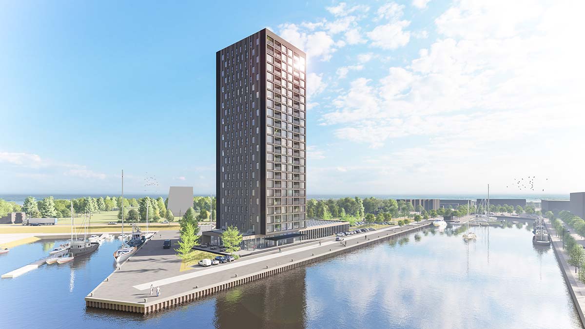 Dok70 residential tower, Terneuzen