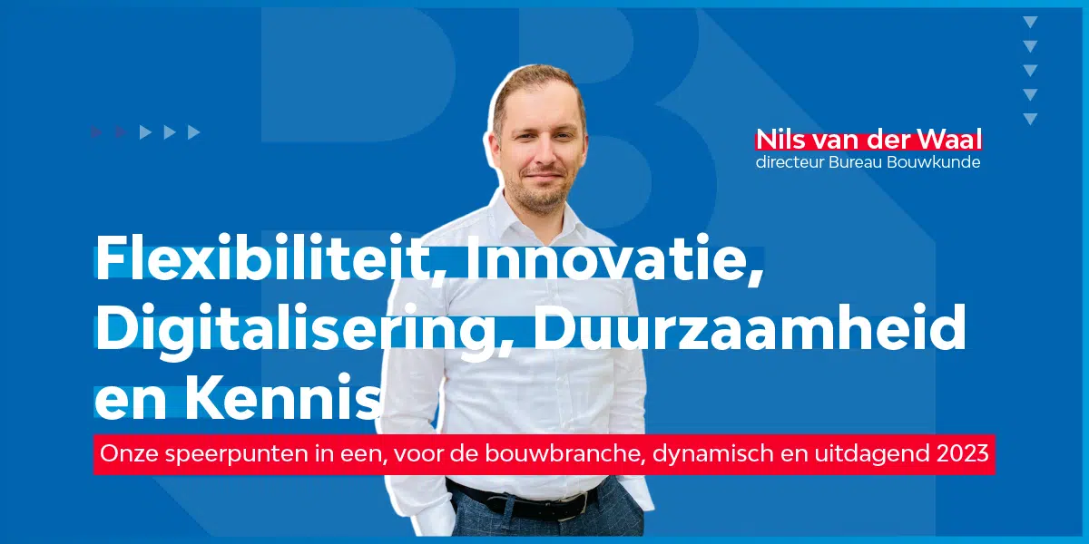 Onze speerpunten in een, voor de bouwbranche, dynamisch en uitdagend 2023