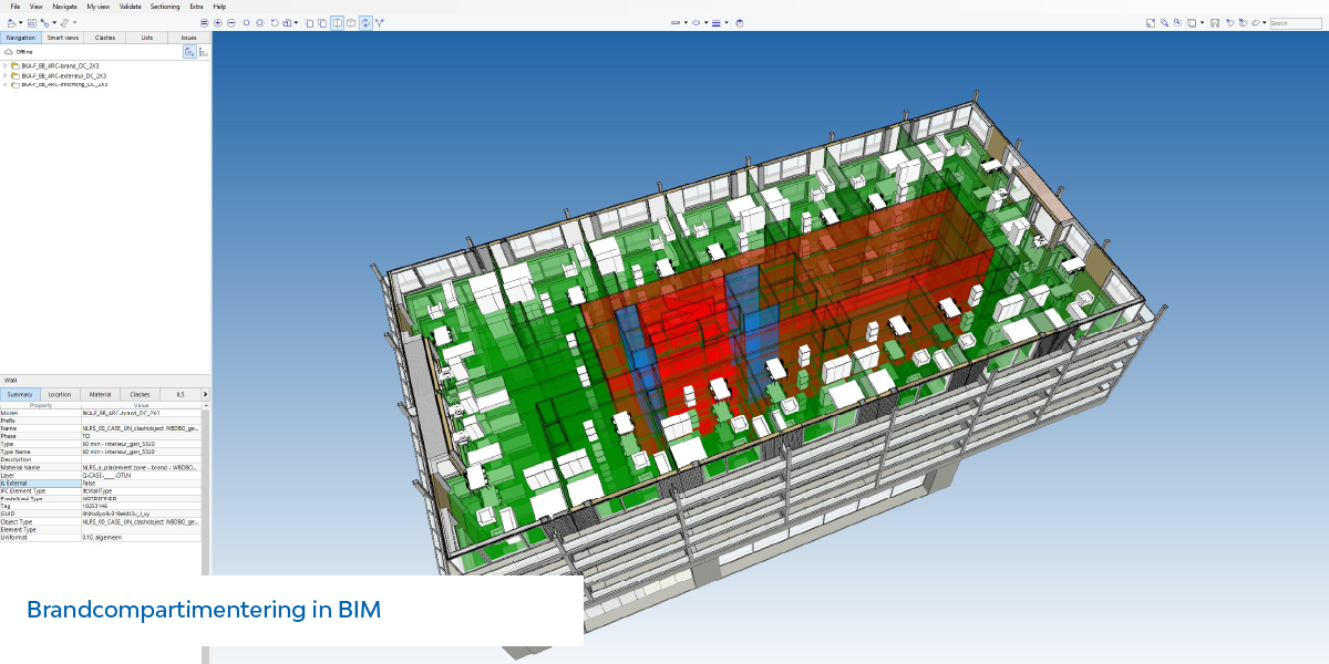 Brandcompartmentering in BIM