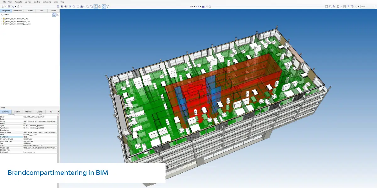 Brandcompartmentering in BIM