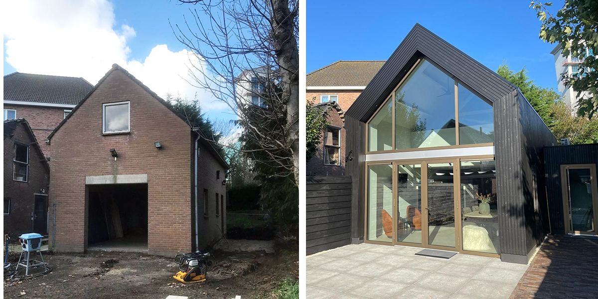 Transformatie schuur naar volwaardig tuinhuis