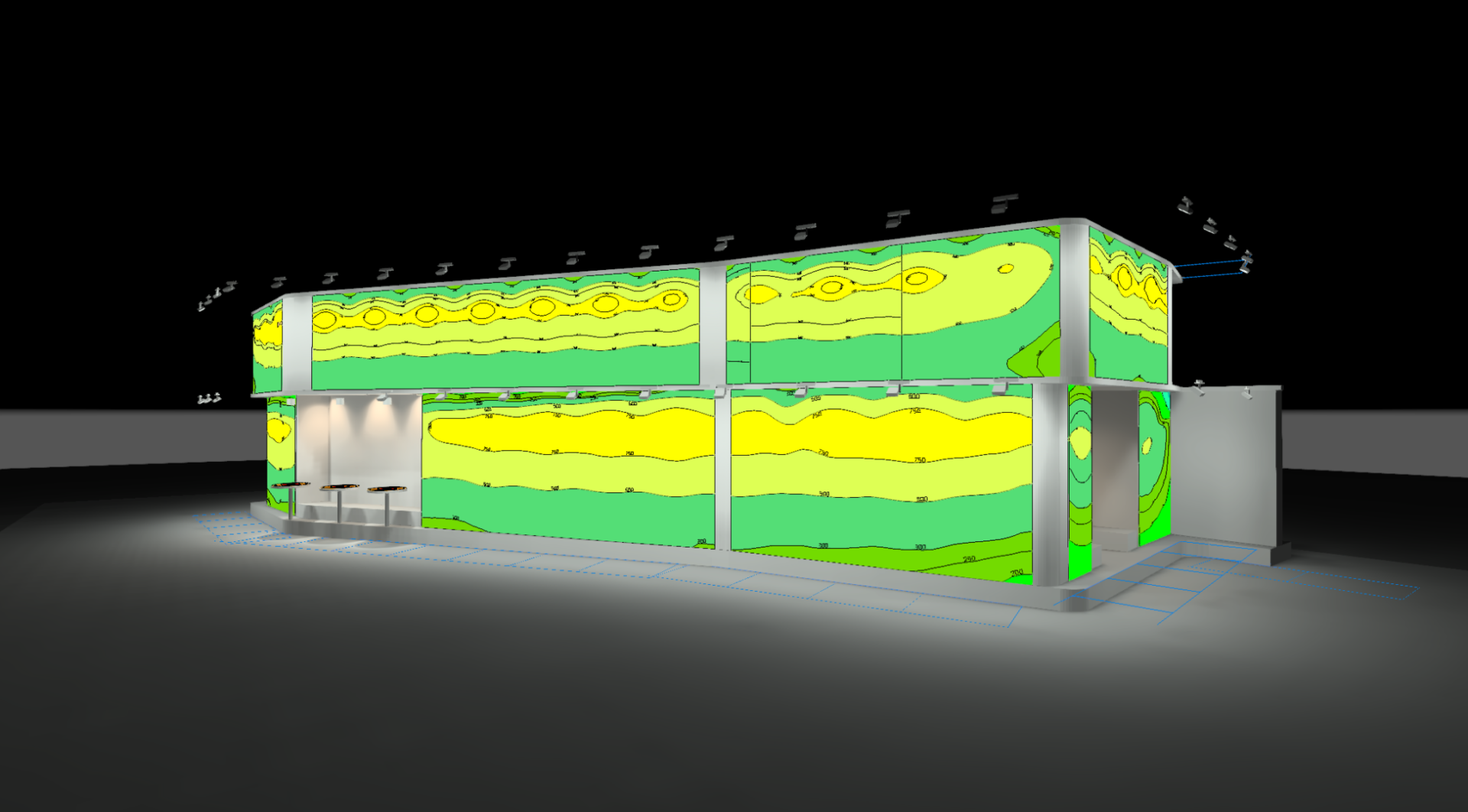 Lichtberekeningen ter ondersteuning ontwerpkeuzes
