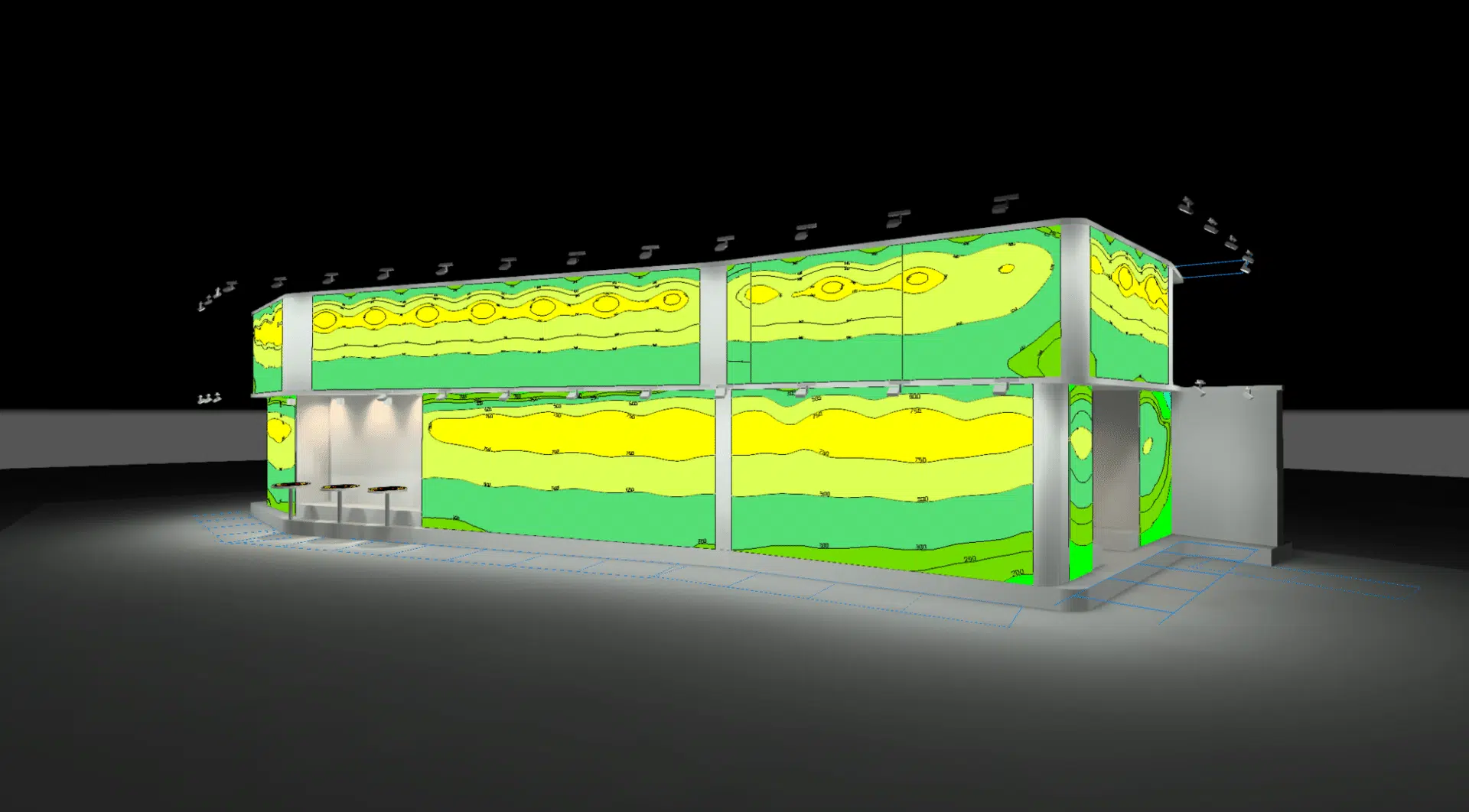 Lichtberekeningen ter ondersteuning ontwerpkeuzes