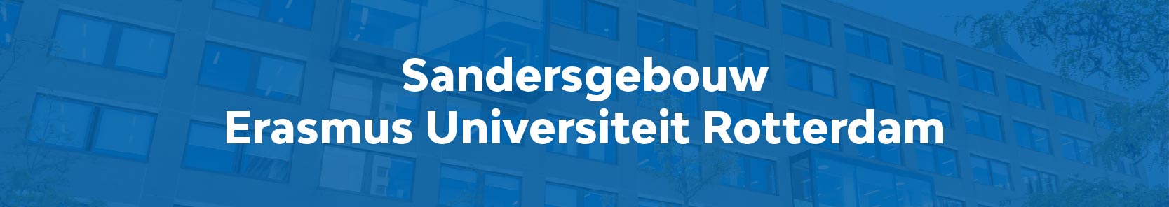 Sandersgebouw Erasmus Universiteit